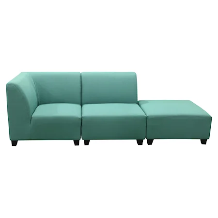 Sectional Sofa with 3 Seats in Modern Style